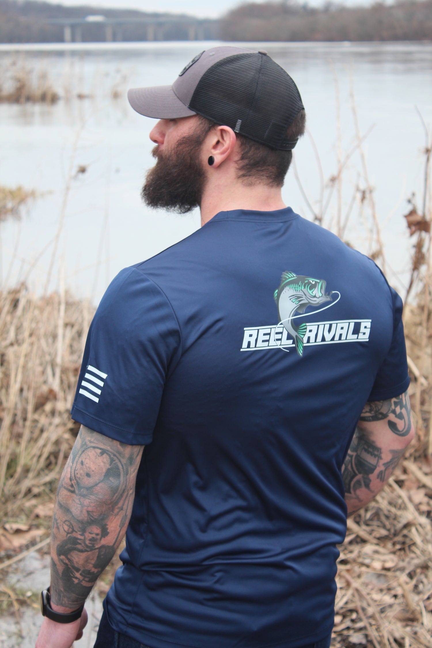 Reel Rivals Navy Short Sleeve Performance T-Shirt