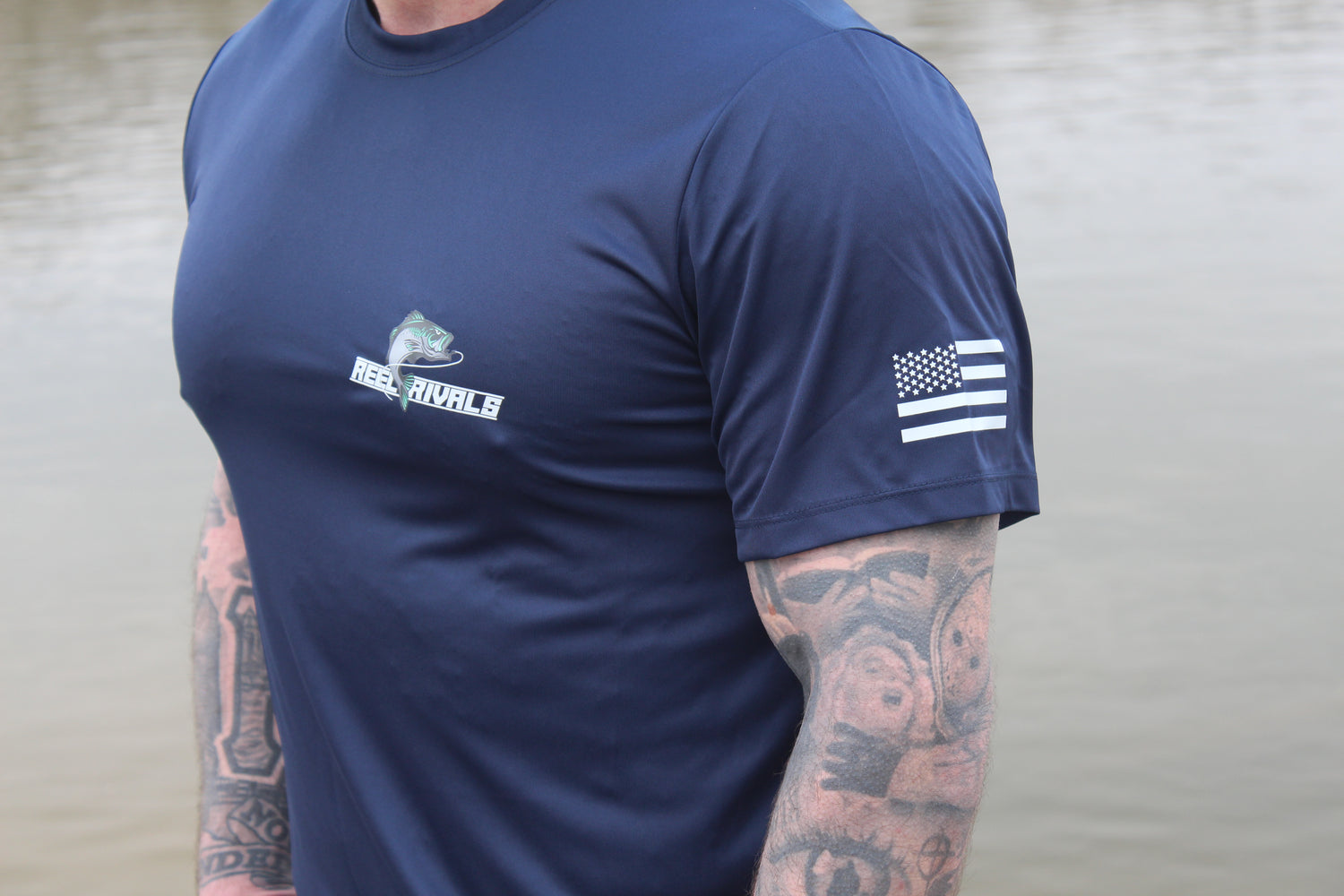 Reel Rivals Navy Short Sleeve Performance T-Shirt