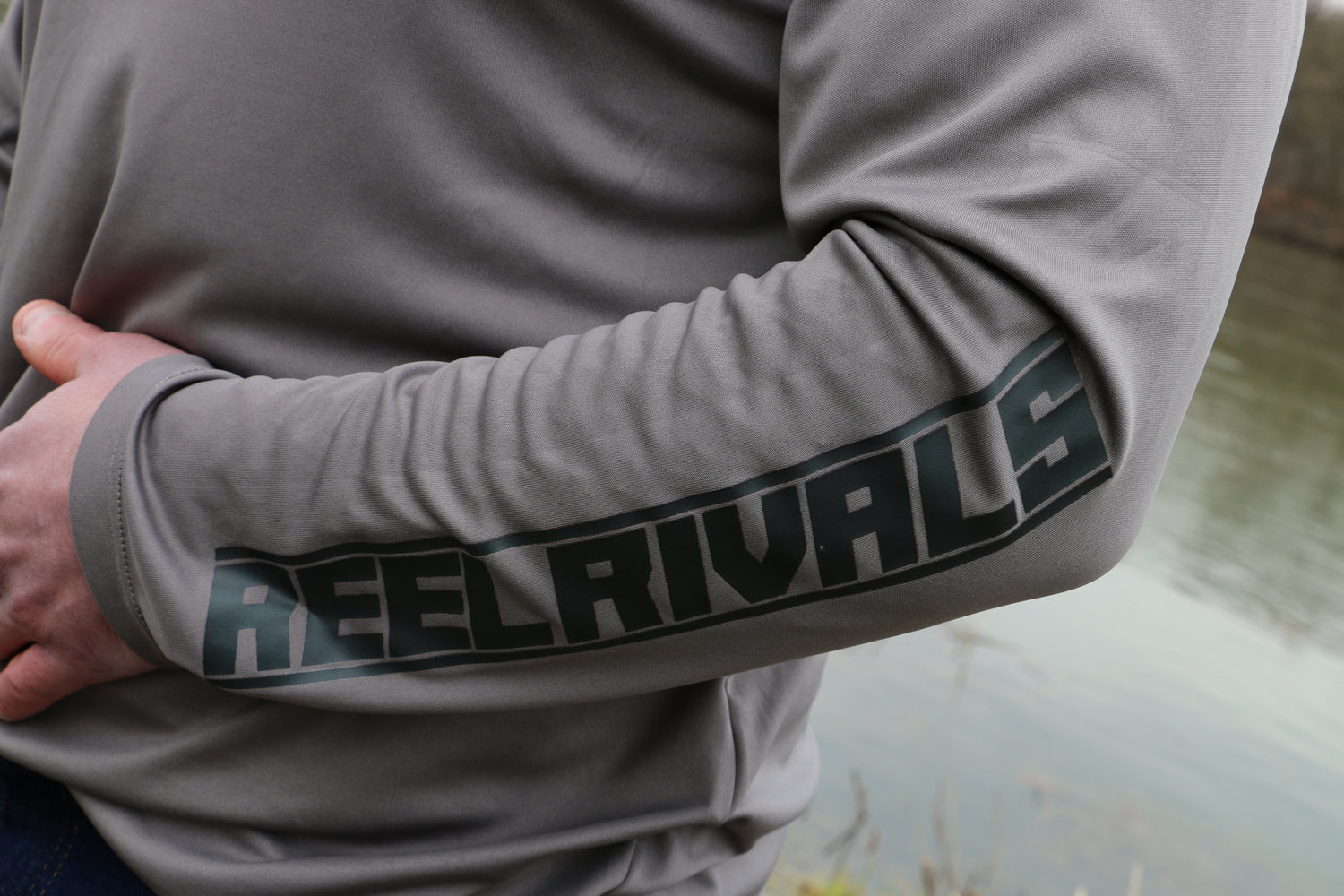 Reel Rivals Graphite Long Sleeve Performance Hoodie